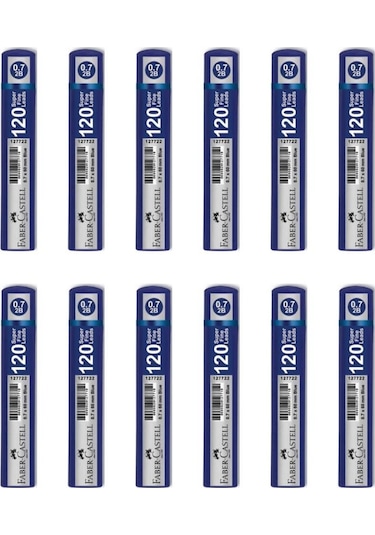 Faber-castell Grip Min 0.7 Mm 120'li Tüp Mavi - 12 Adet