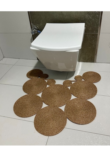Jüt Klozet Önü Paspas 65 X 70 Kahverengi