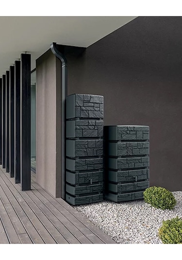 Tower Stone Yağmur Suyu Deposu 350 L Antrasit
