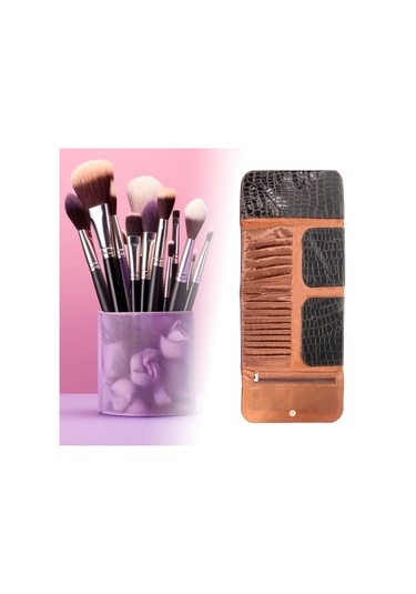 Suntek Kozmetik Kılıfı 16 Yuvalı Profesyonel Seyahat Boyutu