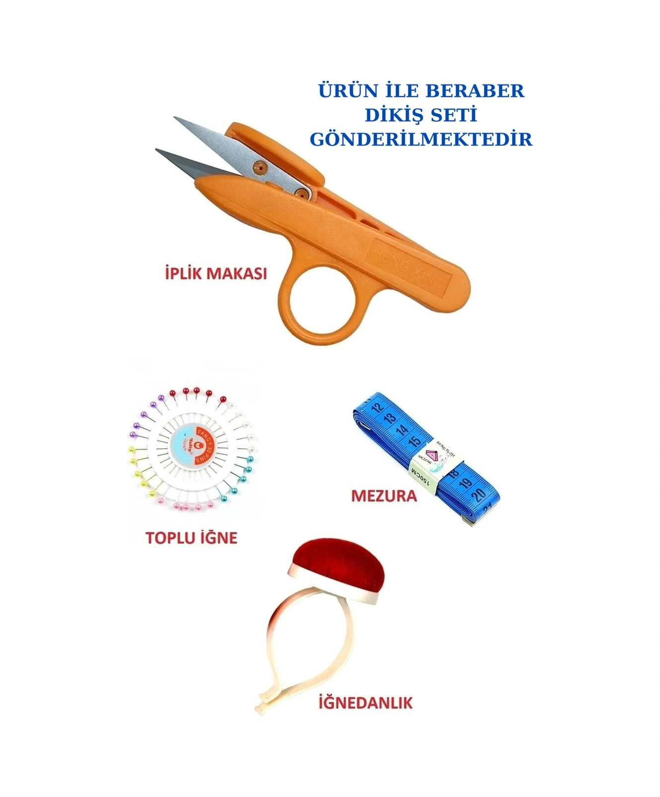 Dikiş Setli Özel Cilalı Mobilya Ayaklı 44 Beden Dikine Ve Yatay İğne Batabilen Terzi Mankeni