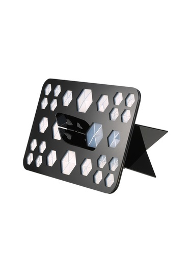 Samdoo Siyah Akrilik Makyaj Fırçası Kurutma Ve Saklama Rafı - 26 Delikli 4 Büyük, 6 Orta, 16 Küçük - Montaj/kaldırma Kolay - Fırçalarınızın Ömrünü Uzatır