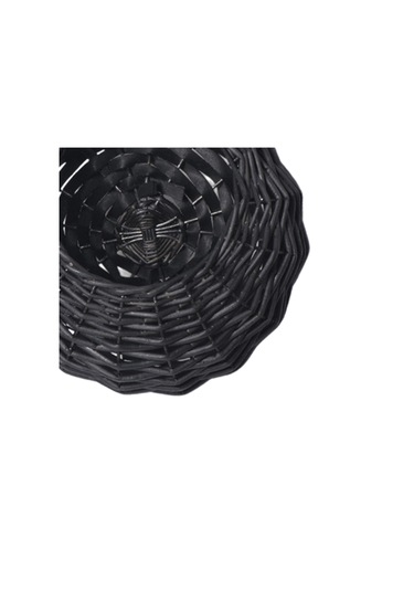 Suntek Magideal Hasır Asılı Çiçek Sepeti Duvar Ekici Çim Yard Siyah