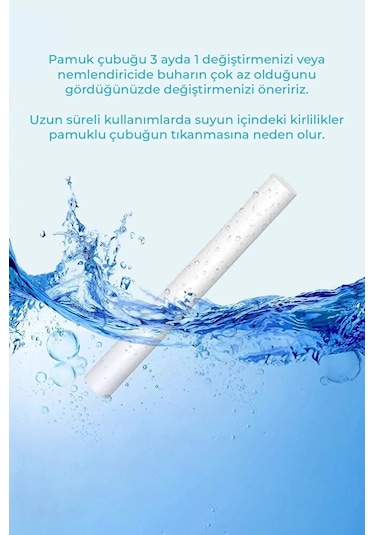 Hava Nemlendirici Buhar Makinesi H2o Filtresi 10 Adet Universal - 0.8cm X 10cm