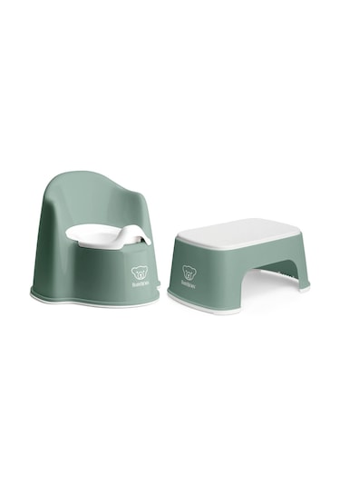 Babybjörn Eğitici Koltuk Oturak & Safe Step Banyo Basamağı - Deep Green