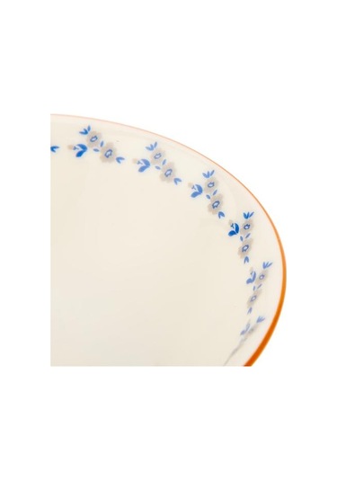 Tulu Porselen Robi Çukur Kase - Renkli - 14 Cm Renkli