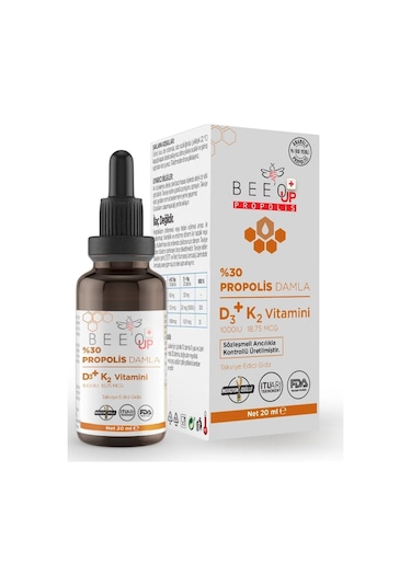Bee O Up Bee'o Up %30 Propolis D3+k2 Damla 20 Ml