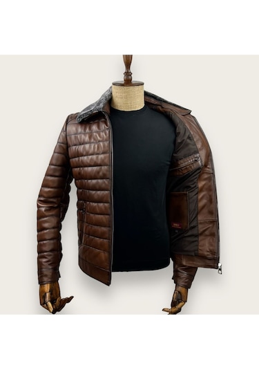 Always Leather Siyah Hakiki Erkek Deri Mont 1803340006 Taba