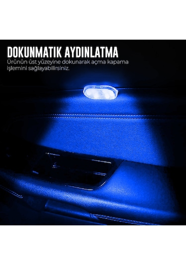 Dokunmatik Sensörlü Mini Led Lamba  RGB Tekli