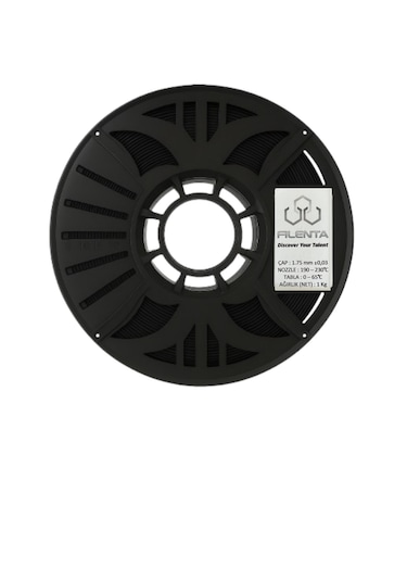 Filenta Siyah Petg Filament 1.75mm 1kg 1