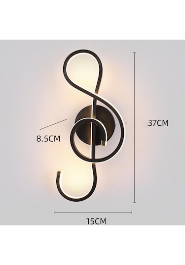 Suntek Magideal Pvc Duvar Lambası Başucu Aplik Siyah