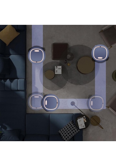 Magideal Dolıty 3 In 1 Akıllı Robot Süpürge Otomatik Temizleme Paspas Mavi