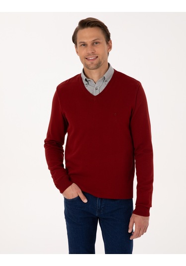 Pierre Cardin Erkek Kiremit Kazak /triko 50314190-vr031 Kiremit