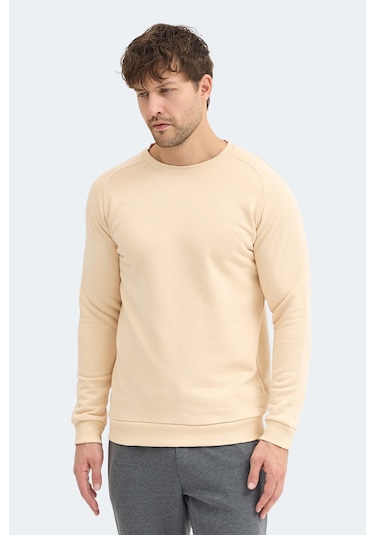 Slazenger Nadav Erkek Bej Sweatshırt Bej
