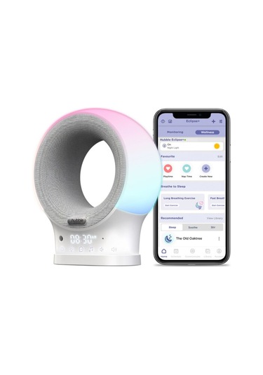 Hubble Eclipse Plus Bebek Telsizi Ninni Çalar Bluetooth Speaker Gece Lambası Gri / Gri