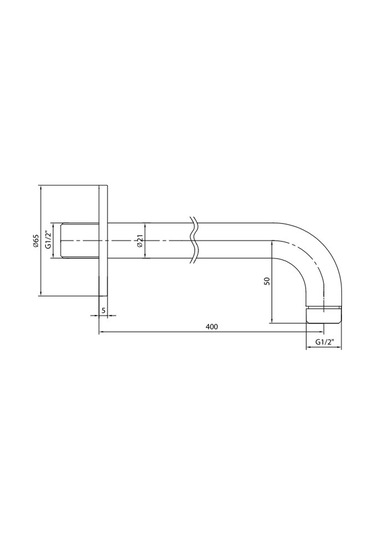 Eca Duvardan Duş Başlığı Borusu 102126247