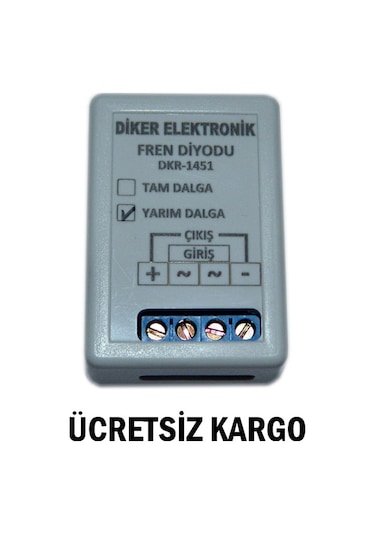 Motor Fren Doğrultucu Yarım Dalga - Motor Frenleme Diyodu - Fren Diyodu
