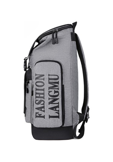 Siyah Trendy Yüksek Kapasiteli Erkek Sırt Çantası Eğlence Açık Seyahat Çantası Bilgisayar Çantası Ortaokul Öğrencisi Kolej Okul Çantaları Siyah