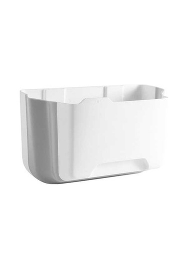 Createtech Katlanabilir Çöp Kovası Ve Organizatörü - Beyaz, Ev & Araba İçin