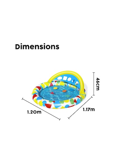 Bestway 47" X 46" X 18"/1.20m X 1.17m X 46cm Splash & Learn Kiddi