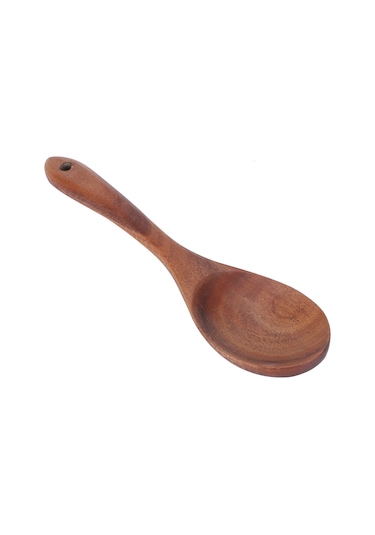 Konesam Sağlıklı Güvenilir Tam Tekne Ağacı Mutfak Kaşığı - 26x6.5cm, Dayanıklı, Doğal Dokulu, Kolay Temizlenir Diğer