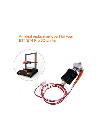 Dianziye Et4/et4 Pro 3d Yazıcı İçin 24v Isıtıcı Ucu Seti - 1.75mm Filament, 0.4mm Nozzle, Radyatör Ve Hava Borusu Bağlantısı