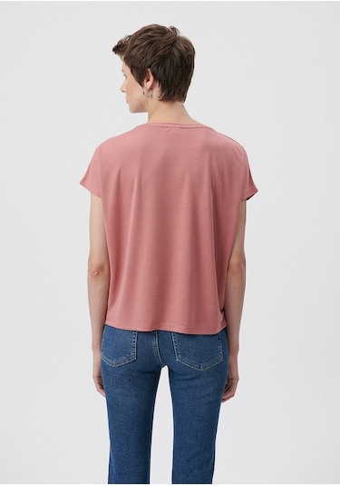 Mavi - Lux Touch Pembe Modal Tişört 167245-71072 Pembe