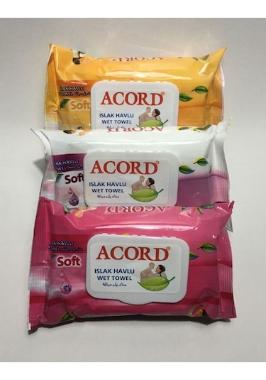 Acord Islak Havlu 6 X 64'Lü