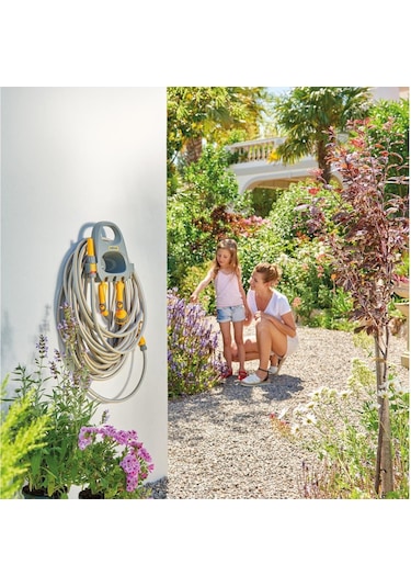 Hozelock 2364H Duvara Monte 20 m 1/2" Hortumlu Hortum Toplama ve Sarma Askı Seti