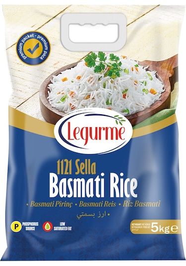 Legurme Basmati Pirinç 1121 Sella 5 KG