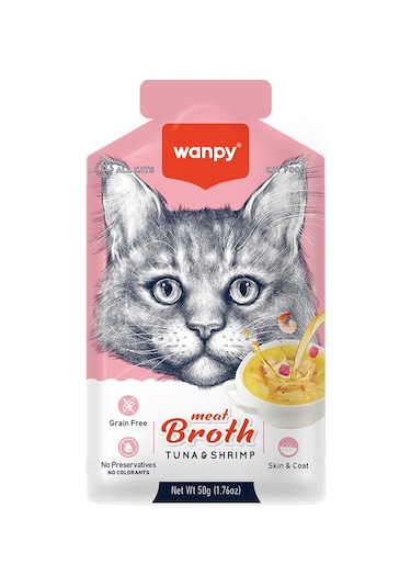 Wanpy Karidesli Ton Balıklı Kedi Çorbası 50 G