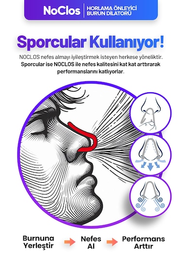 Noclos Nefes Açmayı Destekleyen Burun Dilatörü- Kırmızı 2'li
