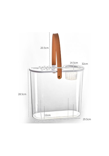 Suntek Mini Balık Tankı Temizle Taşınabilir Masa Hidroponik