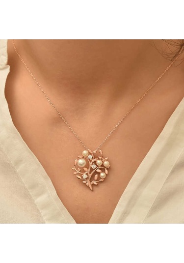 Gümüş Hayat Ağacı Bayan Kolye Sl6243 Gümüş