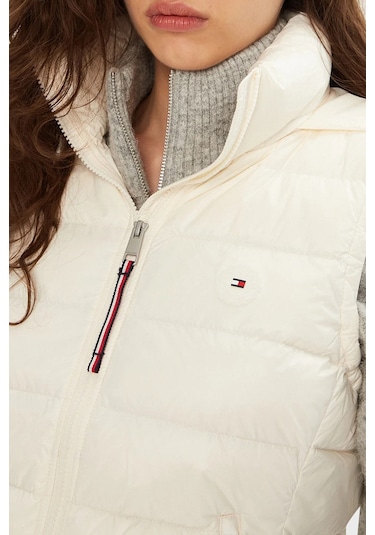 Tommy Hilfiger Bayan Yelek Ww0ww43773 Z00 Açık Bej Açık Bej