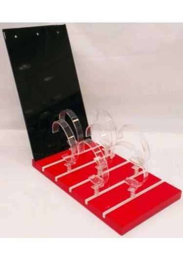 Ahşap Saat Display Küçük Boy Kırmızı