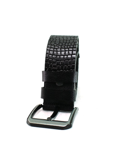 Mentor Regalo Deri Kemer Siyah Spor Desenli 81061
