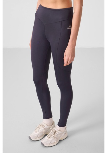Antrasit Standart Fit Esnek Performans Kadın Tayt - 94666 Antrasit