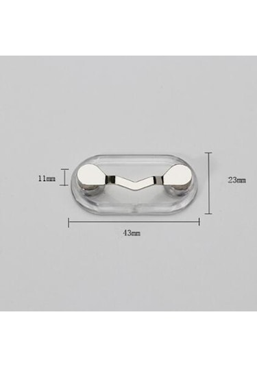 Sones Manyetik Gözlük Tutucu Manyetik Broş Plaka Kulaklık Gözlük Klipsi Siyah Siyah