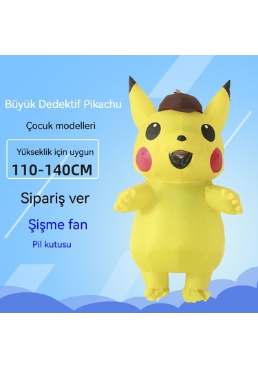 Lıcorıce Çocuk Çizgi Film Anime Bebek Yürüyüş Kostümü, Yükseklik 110-140cm, Hava Pompası