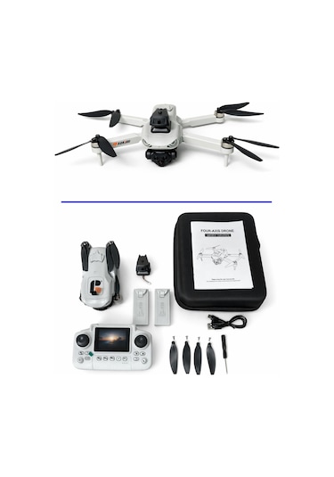 R08-s Oas Çift Kameralı Katlanabilir Drone Wifi Fpv Canlı Görüntü