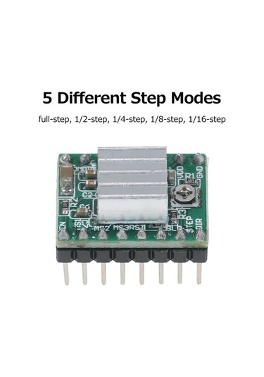 Novahub Yeşil A4988 Step Motor Sürücü Modülleri - 3d Yazıcı Aksesuarları, Soğutucu İçeren Set, 5 Adet