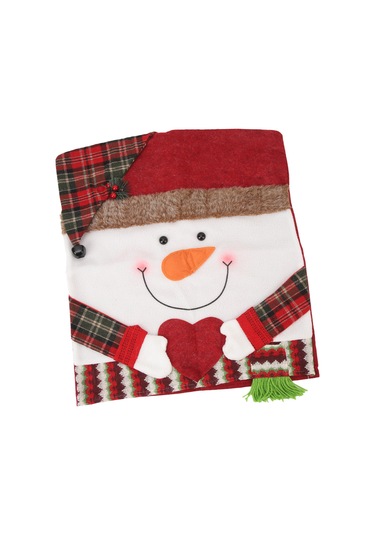 Skycity Noel Dekorasyonu Sandalye Örtüsü - Yumuşak Kumaş, 52x47cm, Noel Tema Desenli, Ev Dekorasyonu Diğer