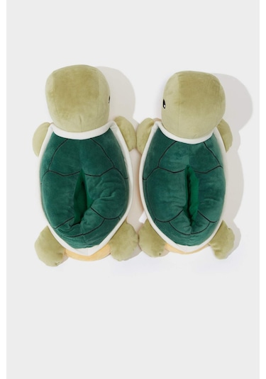 Defacto Erkek Çocuk Kaplumbağa Temalı Düz Taban Panduf F1912a825wngn340 Yeşil