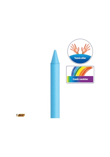 Bic Kids Plastidecor Elleri Kirletmeyen Pastel Boya 18 Adet Renk