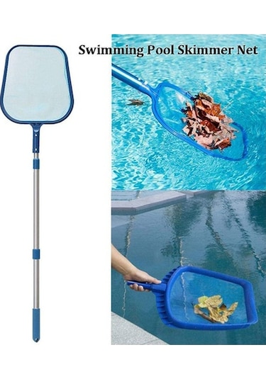 Tongxida İyileştirilmiş Havuz Temizleme Seti - Sığ Yaprak Toplama Ağı + Uzayabilir Alüminyum Sap