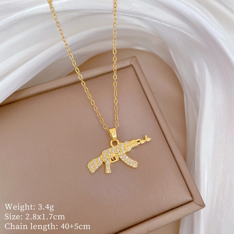 Zarif Instagram Stilinde Minimalist Titanyum Çelik Kadın Kolye No.58 Çok REnkli