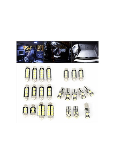 Maiyame 23 Parça Süper Parlak Canbus Led Ampul Seti - Araç İçi Aydınlatma, Plaka Ve Bagaj Lambası İçin Uzun Ömürlü Led Işık