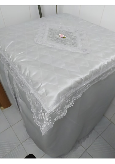 ÇAMAŞIR VE KURUTMA MAKİNESİ ÖRTÜSÜ SATEN KUMAŞ