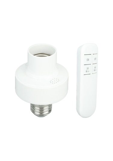 Fosenze E27 Uzak Kumandalı Akıllı Ampul Tabanı - Kablosuz Duvar Geçirici Kontrol - Kolay Kurulum - 220v - Led/incandescent Uyumlu Ampul Ve Pil Dahil Değil